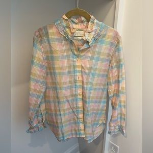 J crew classic fit cotton voile blouse 00